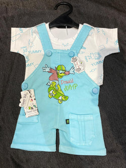 Baby Boys Donald Jump Print  Dungaree Set of 6 pieces