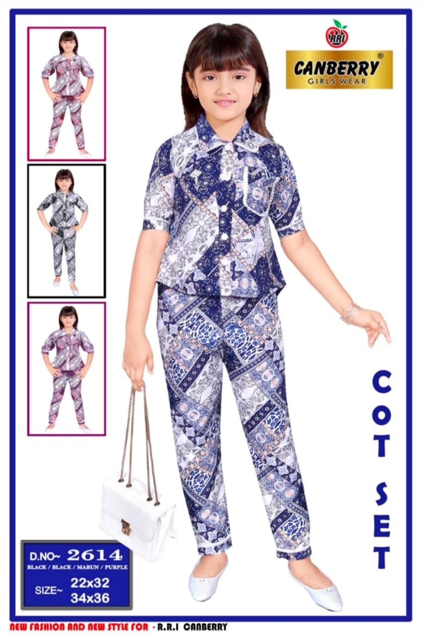 Trendy Girls Printed Coat Set Stylish Shirt & Pant Outfit set of 6 pieces