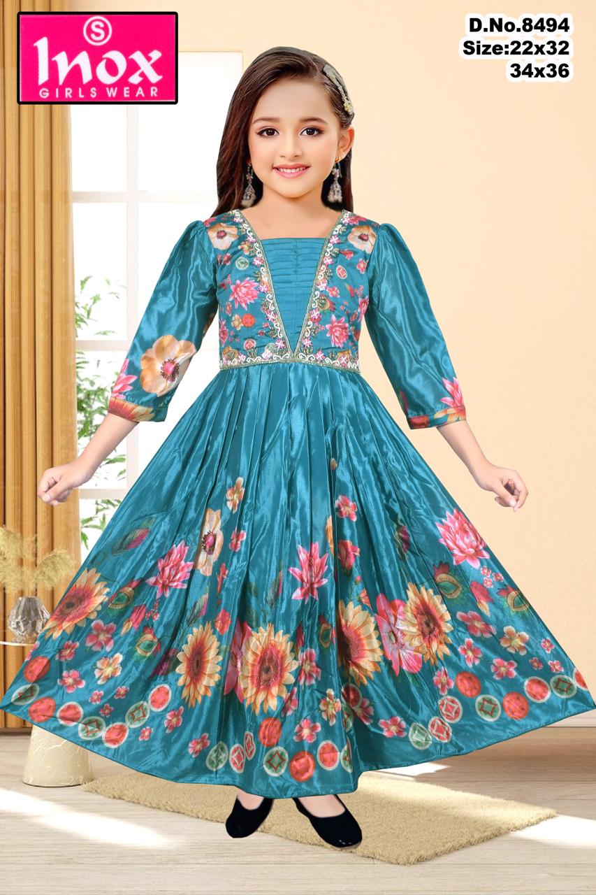FLORAL DESIGN FROCK FOR KIDS GIRL SET OF 6 PIECES