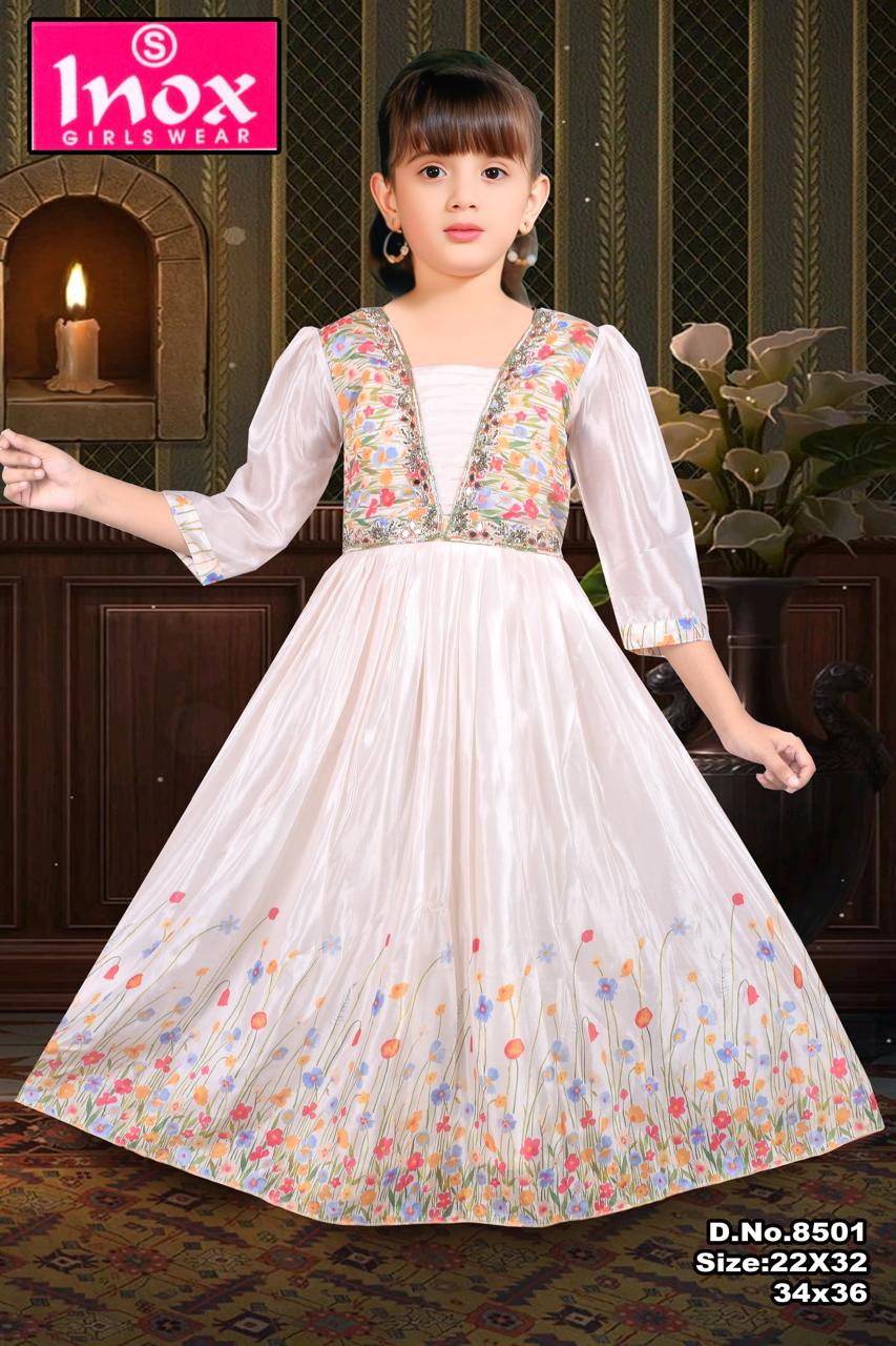 GIRLS ETHNIC GOWN SET OF 6 PIECES