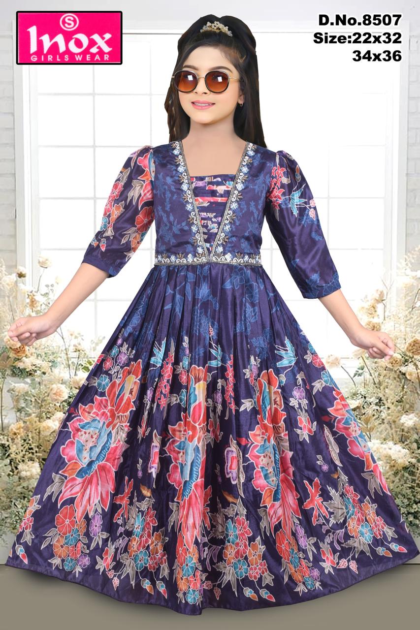 DESIGNER GIRL GOWN SET OF 6 PIECES