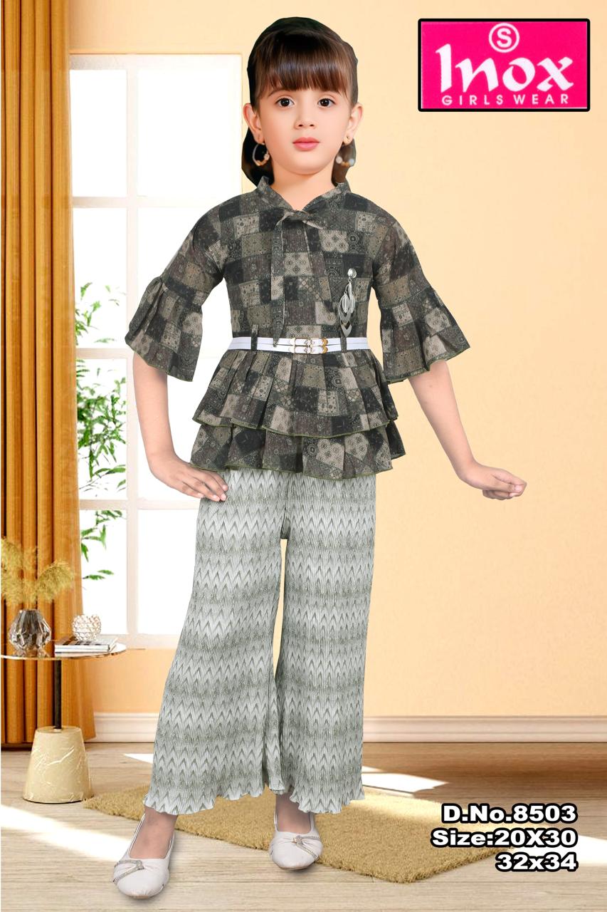 Girls' Palazzo Suit Set Of 6 Pieces