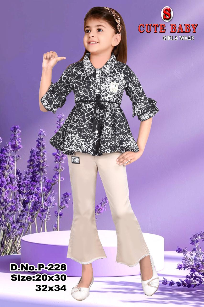 Girls' Top & Bottom Set Of 6 Pieces